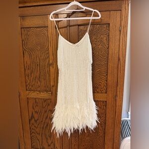 Nadine Merabi White Lottie Dress